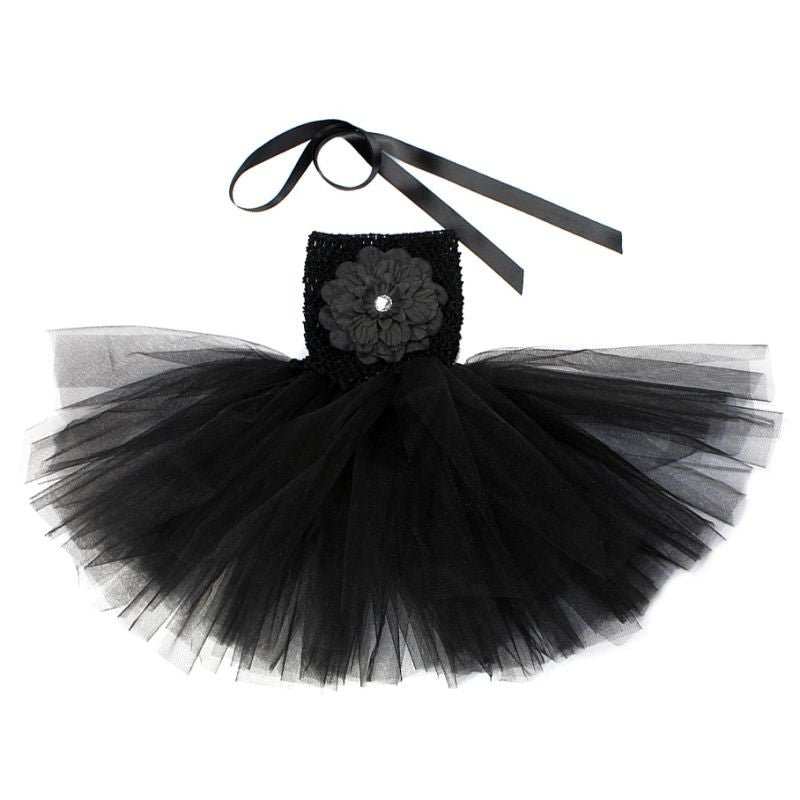 Cute Infant Baby Girls Dress Casual Flower Ball Gown Tutu Dress Solid Clothes 18 Colors PE3 UBY