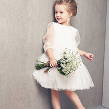 Cute Kids Baby Girls White Summer Short Sleeve Princess Guaze Dress 2-7Years New UBY