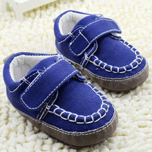 Cute Kids Baby Slip-On Prewalker Blue Crib Shoes Soft Sole Crib Shoes 0-18 MonthsUBY