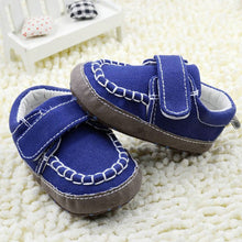 Cute Kids Baby Slip-On Prewalker Blue Crib Shoes Soft Sole Crib Shoes 0-18 MonthsUBY