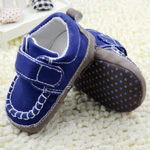 Cute Kids Baby Slip-On Prewalker Blue Crib Shoes Soft Sole Crib Shoes 0-18 MonthsUBY