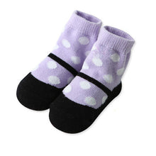 Cute Kids Baby Warm Socks born Polka Dot Socks Dress shoes Pattern Size 0-2T UBY