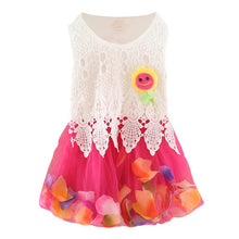 Cute Princess Baby Girls Sleeveless Floral Tutu Tulle Cotton Dress for 0-4Y UBY