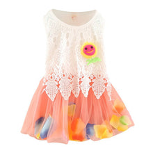 Cute Princess Baby Girls Sleeveless Floral Tutu Tulle Cotton Dress for 0-4Y UBY