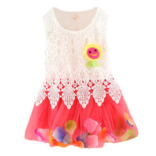 Cute Princess Baby Girls Sleeveless Floral Tutu Tulle Cotton Dress for 0-4Y UBY