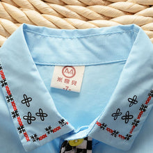 Cute Toddler Kids Boys Girls Children Cotton Collared Short-sleeved T-shirt 1-5Y UBY