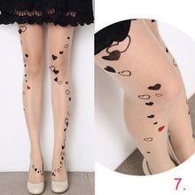 Cute Women Sexy Transparent Silk Stocking Tattoo Pantyhose Woman Leggings UBY