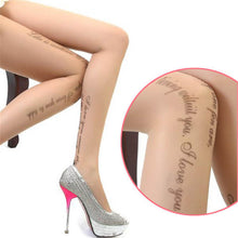 Cute Women Sexy Transparent Silk Stocking Tattoo Pantyhose Woman Leggings UBY