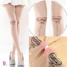 Cute Women Sexy Transparent Silk Stocking Tattoo Pantyhose Woman Leggings UBY