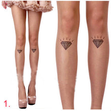 Cute Women Sexy Transparent Silk Stocking Tattoo Pantyhose Woman Leggings UBY