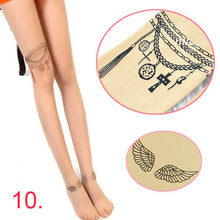 Cute Women Sexy Transparent Silk Stocking Tattoo Pantyhose Woman Leggings UBY