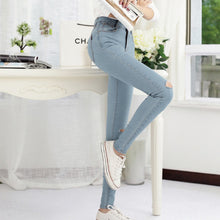 DesignerJeans Womens Denim Hollow Out Strech Blue Black Skinny High Waist Denim Pencil Pants Plus Size UBY