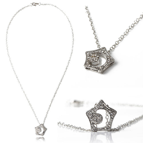 Drama Boys Over FlowersCrystal Star Hollow Moon Necklace Love Token UBY