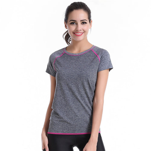 Dry Quick comfortable t shirt Compression Tights Women firness t shirts workout Short Sleeve t-shirts Fitness Women Clothes UBY