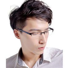 Durable Men Eyewear Metal Frame Half Rim Chic Design Clear Lens Eye Glasses Frame  UBY