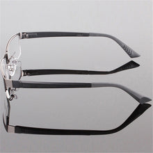 Durable Men Eyewear Metal Frame Half Rim Chic Design Clear Lens Eye Glasses Frame  UBY