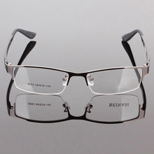 Durable Men Eyewear Metal Frame Half Rim Chic Design Clear Lens Eye Glasses Frame  UBY