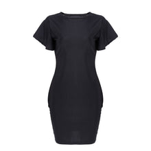 Elegant Women Lady Ruffles Sleeve Slim Bodycon Cocktail Party Dress LY3 UBY