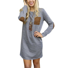 Elegant Women Long Sleeve Dresses Long Tops Jumper Pullover Sweatshirt Mini Dress UBY