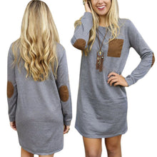 Elegant Women Long Sleeve Dresses Long Tops Jumper Pullover Sweatshirt Mini Dress UBY