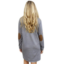 Elegant Women Long Sleeve Dresses Long Tops Jumper Pullover Sweatshirt Mini Dress UBY