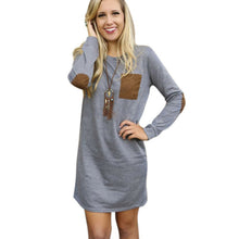 Elegant Women Long Sleeve Dresses Long Tops Jumper Pullover Sweatshirt Mini Dress UBY