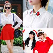 Elegant Women White Chiffon OL Casual Blouse Long Sleeve Shirt Tops Slim UBY