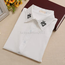 Elegant Women White Chiffon OL Casual Blouse Long Sleeve Shirt Tops Slim UBY