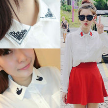 Elegant Women White Chiffon OL Casual Blouse Long Sleeve Shirt Tops Slim UBY