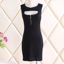 European Style Women Bandage Bodycon Slim Sleeveless Evening Party Pencil Push Up Red Zipper Dresses UBY