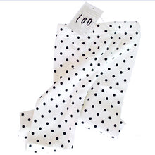 Fall Autumn 2-8Y Girls Baby Toddlers Lovely Polka Dot Leggings Kids Cotton Pants Trousers Freshipping UBY