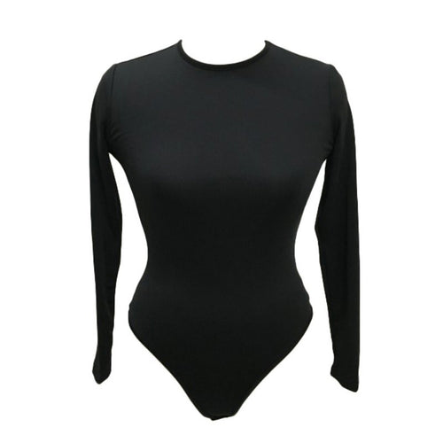 Fall Women Sexy Romper Slim Short Cotton Bodycon Bodysuit With Long Sleeve V-Neck ShirtHG UBY