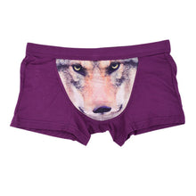3D Wolf Eagle Underwear Men Cotton Boxer Cartoon Panties Ucrotch Animal Print Shorts Calzoncillos Homme UBY