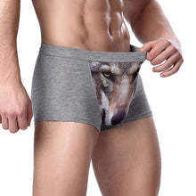 3D Wolf Eagle Underwear Men Cotton Boxer Cartoon Panties Ucrotch Animal Print Shorts Calzoncillos Homme UBY