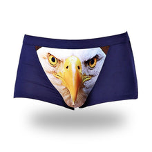 3D Wolf Eagle Underwear Men Cotton Boxer Cartoon Panties Ucrotch Animal Print Shorts Calzoncillos Homme UBY