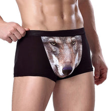 3D Wolf Eagle Underwear Men Cotton Boxer Cartoon Panties Ucrotch Animal Print Shorts Calzoncillos Homme UBY