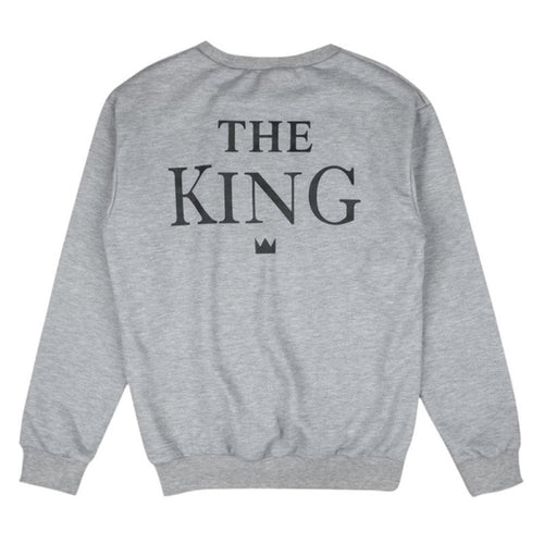 Couples Sweatshirts Print KING QUEEN Long Sleeve Hoodies Lovers Sweatshirt Men and Women Pullovers UBY