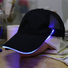 Night Fishing LED Baseball Cap Hat Light Glow Club Party Black Fabric Travel Hat Snapbacks Caps UBY