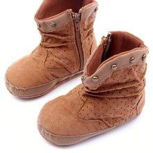Fashion Rivets Baby Boy Girls High Boots Suede Winter Warm Booties Toddler Shoes UBY
