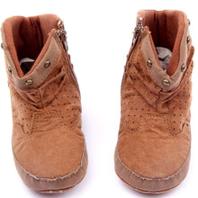 Fashion Rivets Baby Boy Girls High Boots Suede Winter Warm Booties Toddler Shoes UBY