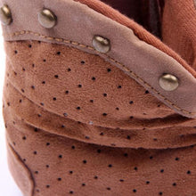 Fashion Rivets Baby Boy Girls High Boots Suede Winter Warm Booties Toddler Shoes UBY