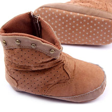 Fashion Rivets Baby Boy Girls High Boots Suede Winter Warm Booties Toddler Shoes UBY