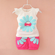 Toddler Baby Girls Clothing Set Sunflower Girls Clothes Sets Kids Casual Sport Suit Set UBY
