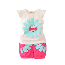 Toddler Baby Girls Clothing Set Sunflower Girls Clothes Sets Kids Casual Sport Suit Set UBY