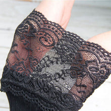 Women's Lace Cotton Over Knee Thigh Stockings Knit High Stocking PY3 UBY