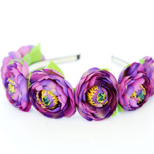 Festival Flower Crown Headband Rose Hairband Wreath Bridal Garland Beach UBY