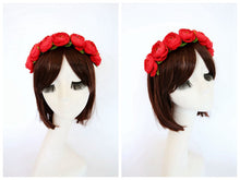 Festival Flower Crown Headband Rose Hairband Wreath Bridal Garland Beach UBY