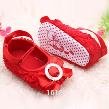 Baby Girls Rose Shoes Toddler party rose flower first walker princess dress shoes UBY