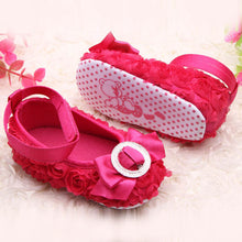 Baby Girls Rose Shoes Toddler party rose flower first walker princess dress shoes UBY