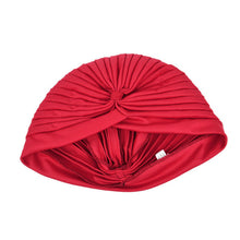 Stretchy Turban Head Wrap Band Sleep Hat Chemo Bandana Hijab Pleated Indian Cap UBY
